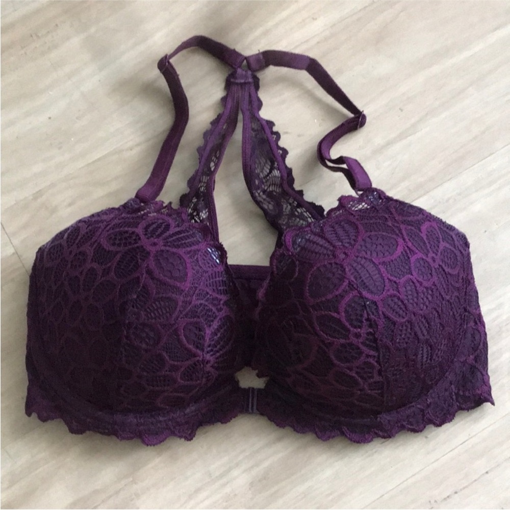 Victoria’s Secret PINK purple date racerback bra 32dd